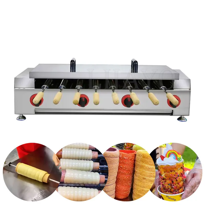 Электрический венгерский дымоход хлебный рулет торт машина Kurtos Kalacs коммерческая