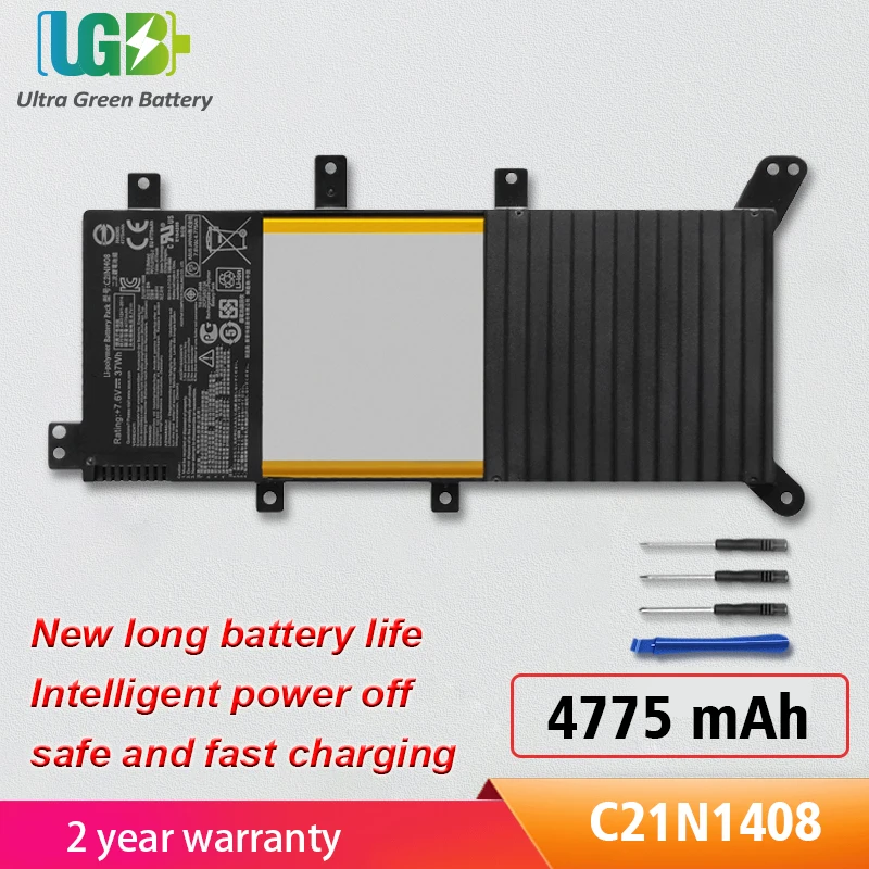 UGB New C21N1408 0B200-01130300 Battery Replacement For ASUS VivoBook 4000 MX555 V555L V555LB V555U X555LN Tablet |