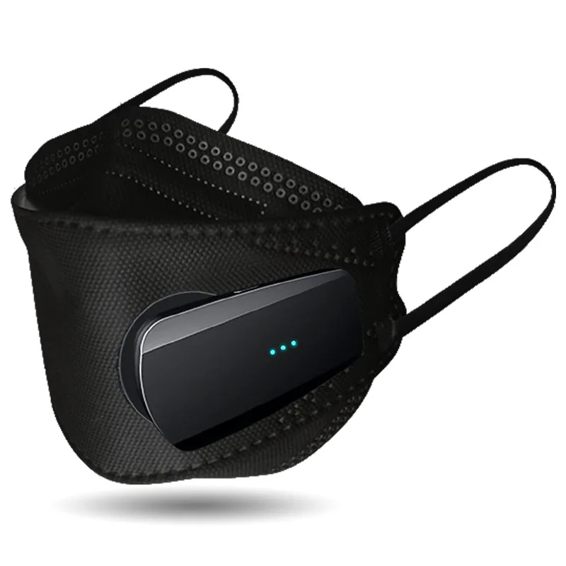 

4 Layers Fishing Electric Mask PM2.5, Air Purifier 3D Mask with Breathing Valve For Adult Running and Travel