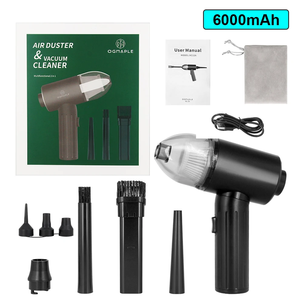Аккумуляторный ручной беспроводной пылесос 6000 мАч автомобильные пылесосы 5000 Па |