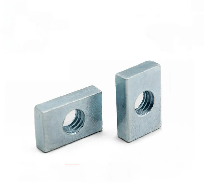 

Square Nut 100pcs Rectangular GB39 M3 M4 M5 M6 M8 Aluminum Profile Extrusion Sliders Blocks Thin Nut Carbon Steel Countersunk