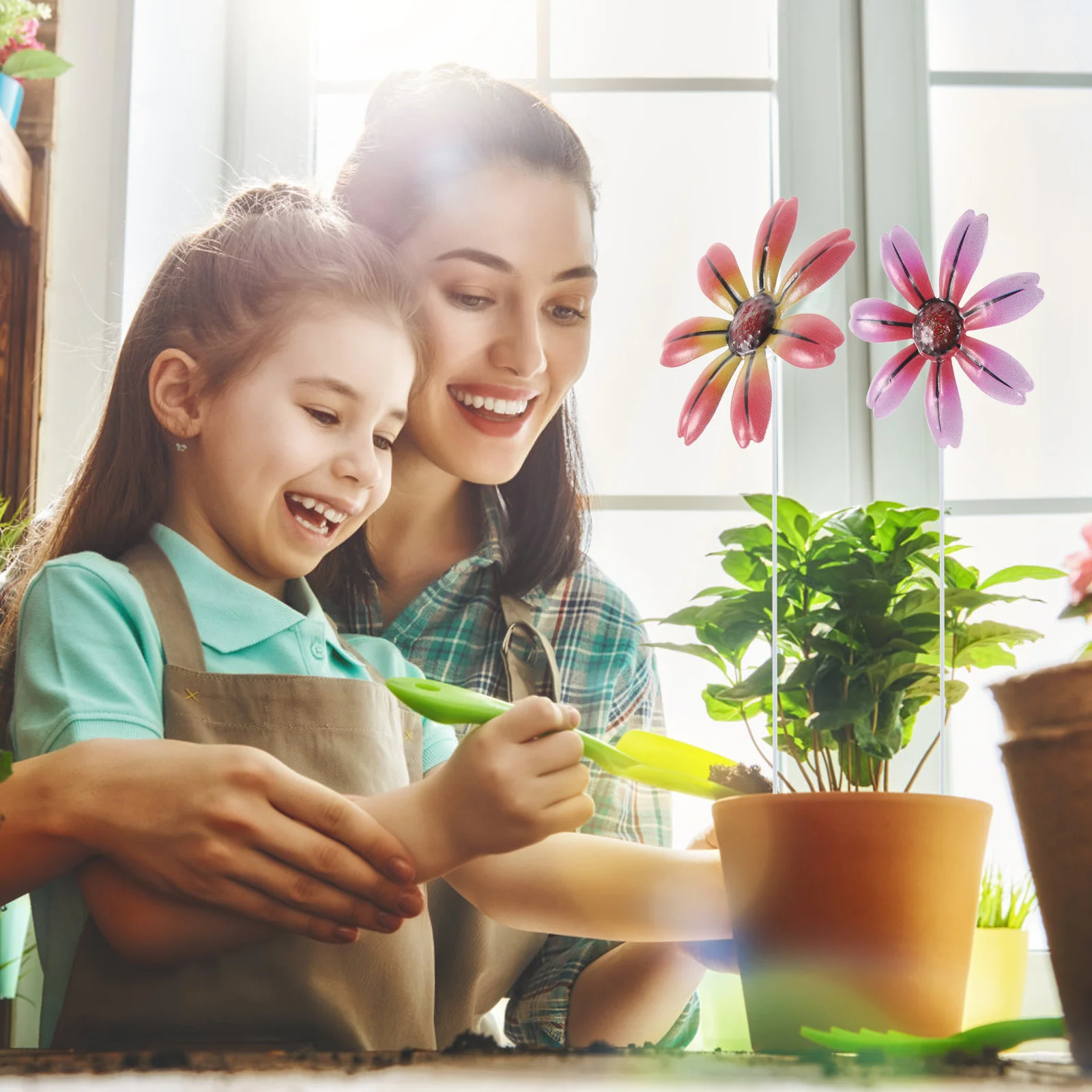 

Metal Garden Stakes Decorative Lawn Decorations Outdoor Spring Flowers House