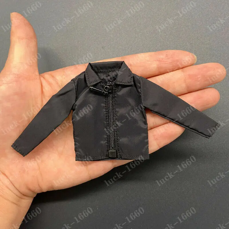 

1/12 Black Shirt Jacket Coat Top Clothes Model For 6'' 3A TOYS DAM Figure