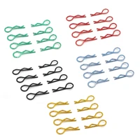 durable 30 pieces universal rc body clips car clips black blue gold green red for all 110 112 scale exceed