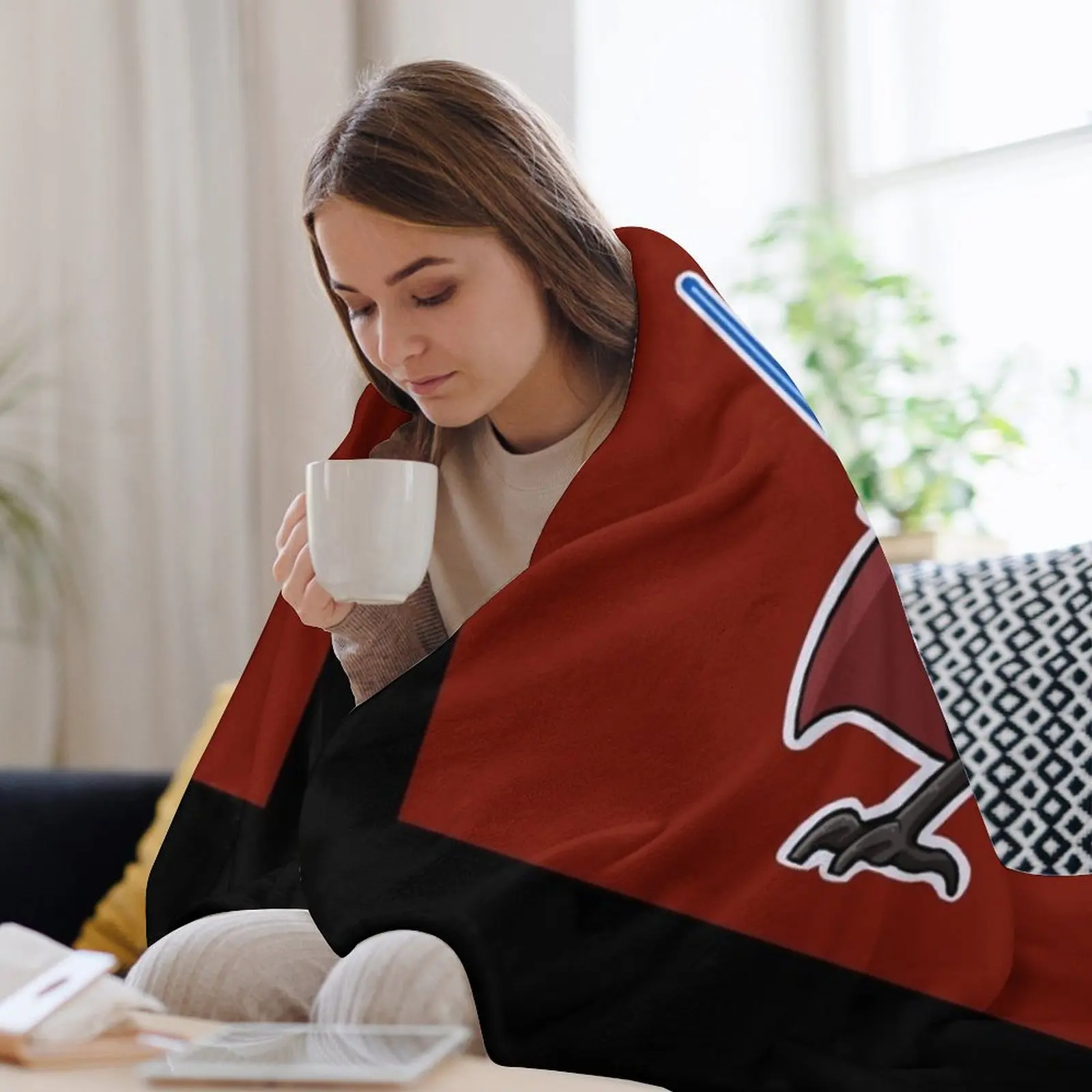 Одеяло премиум-класса с круглым вырезом Генерал Гривус Чиби