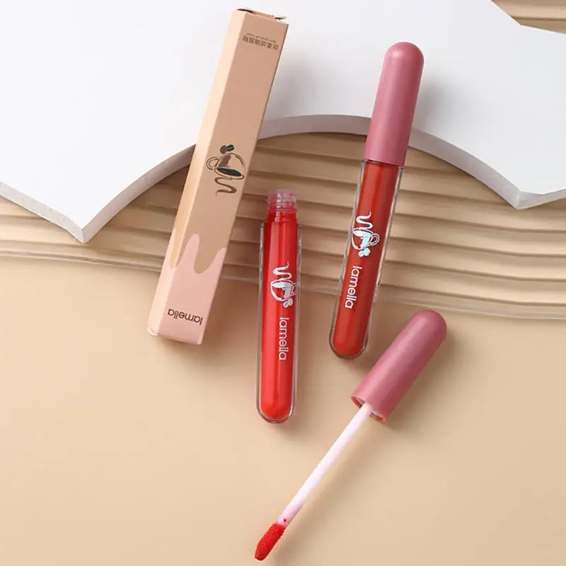 

6 Colors Velvet Matte Lipstick Liquid Lip Gloss Waterproof Long Lasting Mirror Lip Stick Women Red Lip Tint Beauty Cosmetics