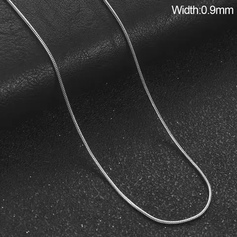 Цепочка-змейка Cooltime из нержавеющей стали 0,9/1,2/1,5/2 мм