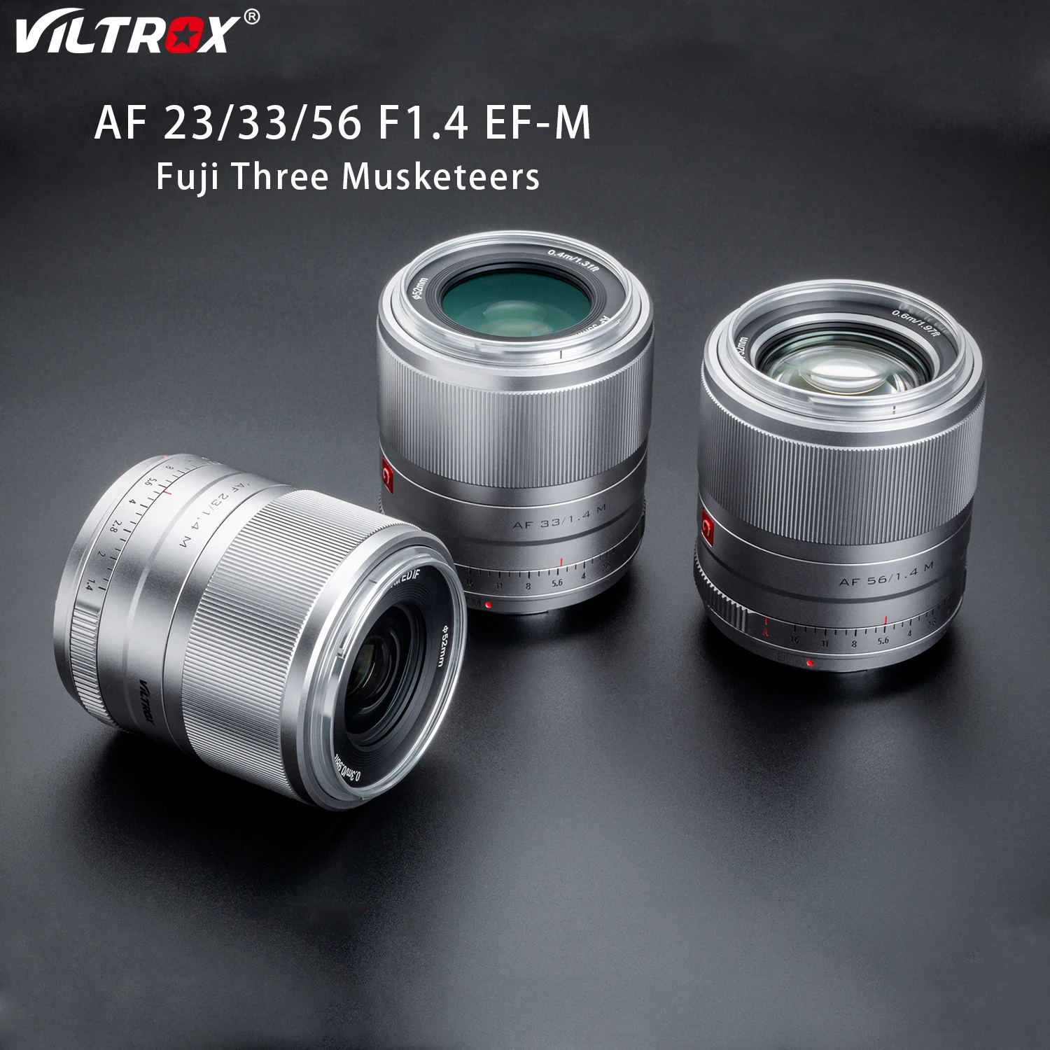 

Viltrox 23/33/56 мм f1.4 фотообъектив с большой диафрагмой и автофокусом