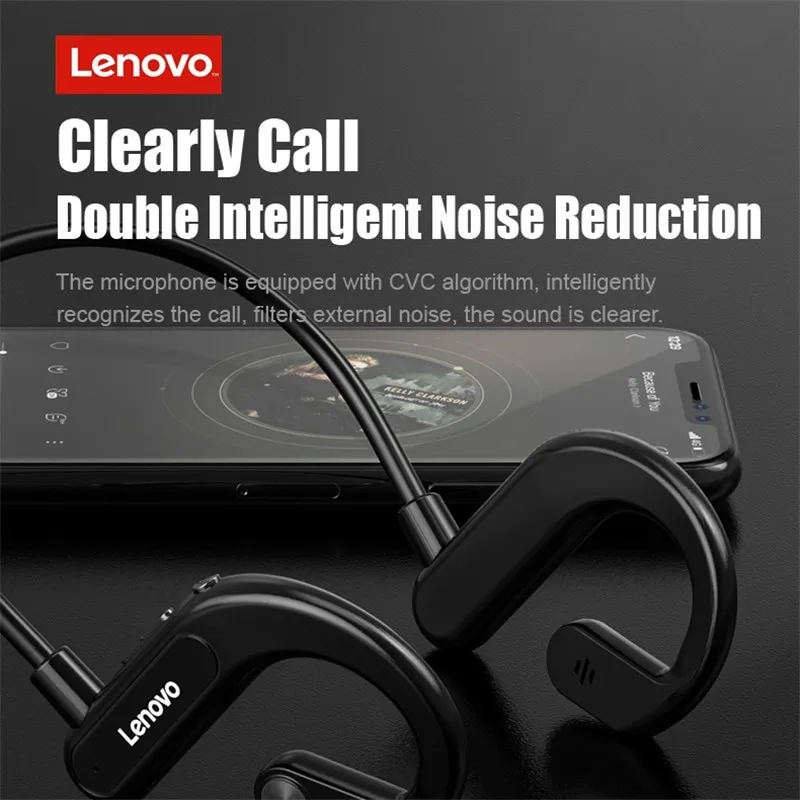 

Original Lenovo X3 Bone Conduction Sport Waterproof Open Ear Wireless Bluetooth Earphone Black Brand New