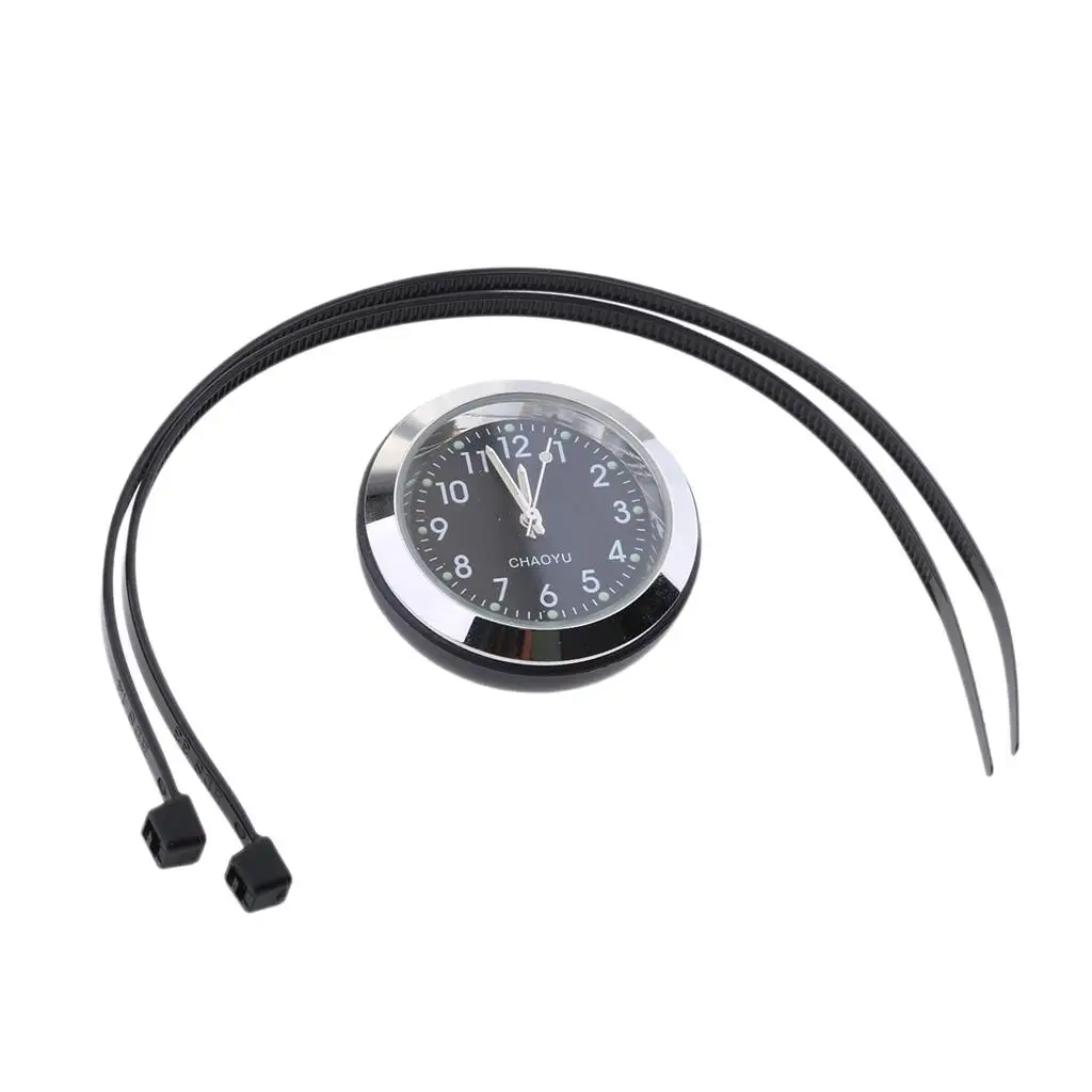 1 Set rcycle Handlebar Dial Mount Clock Luminous Watch &amp Strap for Yamaha Honda Suzuki ATV BIke Etc Accessories