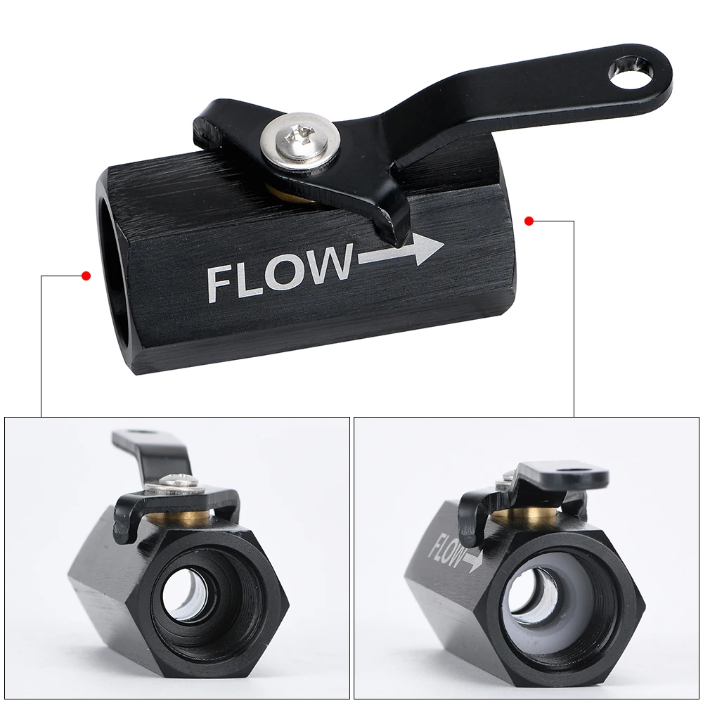 VRracing - AN6 6AN алюминиевый Встроенный топливный фильтр отключение клапана w/кабель