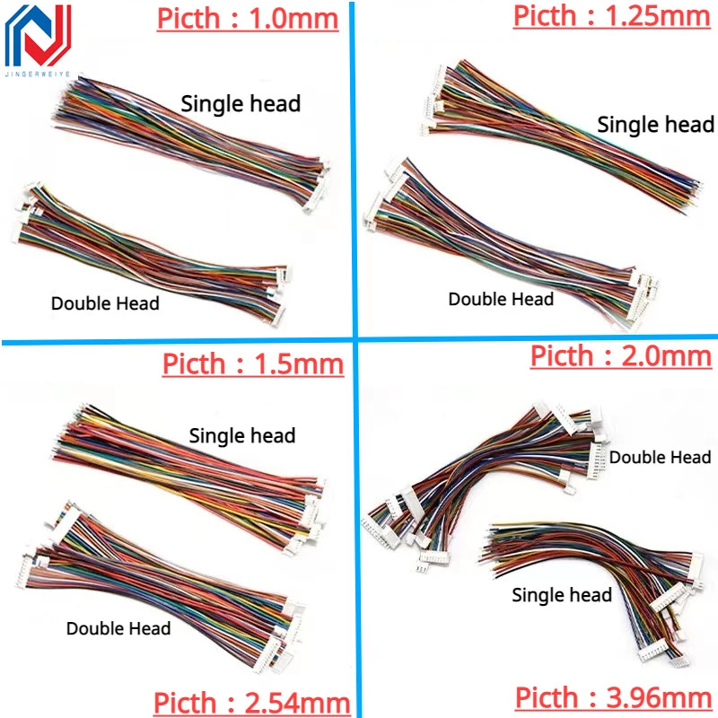 

Разъемы JST/PH/XH 1.0/1.25/1.5/2.0/2.54 мм с проводом 2/3/4/5/6/7/8/10Pin