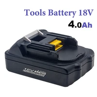 newest recargable battery for makita bl1860 18v power tools 4000mah replacement bateria bl1840 bl1850 lxt 400 with led light