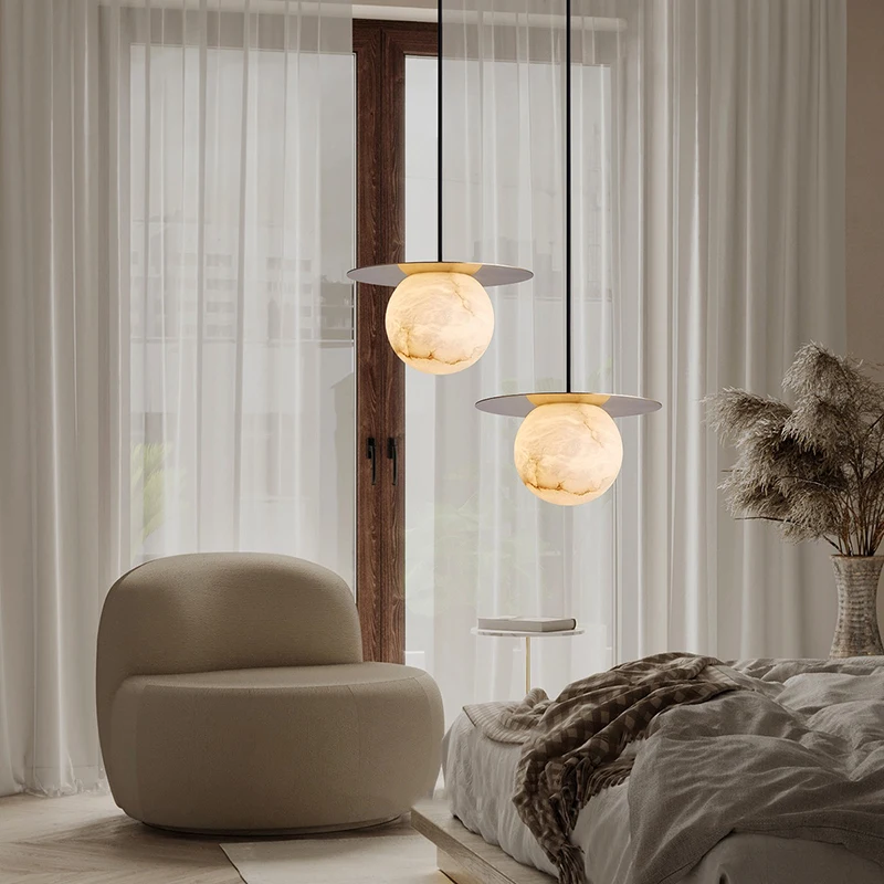 2024 искусство Декор подвеска светодиодная лампа с мраморным рисунком роскошный