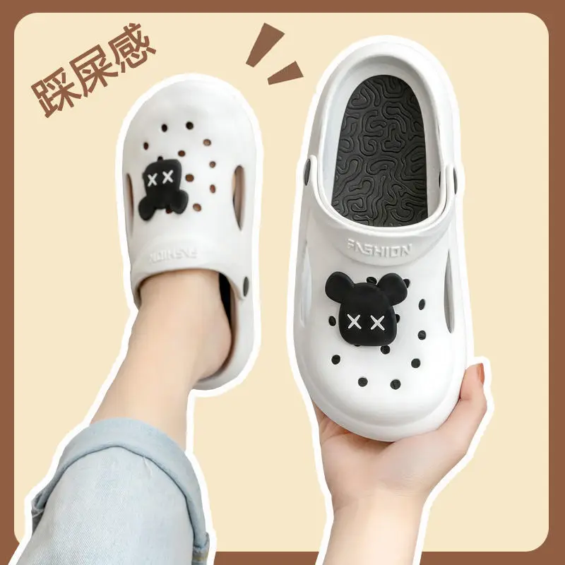 

Мюли и сабо для женщин, сандалии на плоской подошве, Нескользящие, с надписью, мягкая подошва, пляжные шлепанцы, размеры 36-45, летняя обувь для ...