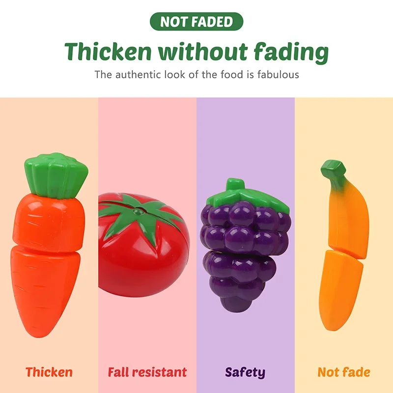 Игрушки для девочек 3-6 лет детские кухонные игрушки с овощами и фруктами набор