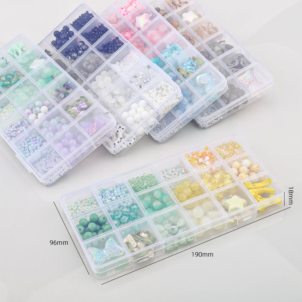 Набор Стеклянных Бусин Для Изготовления Ювелирных Изделий Круглые Хрустальные