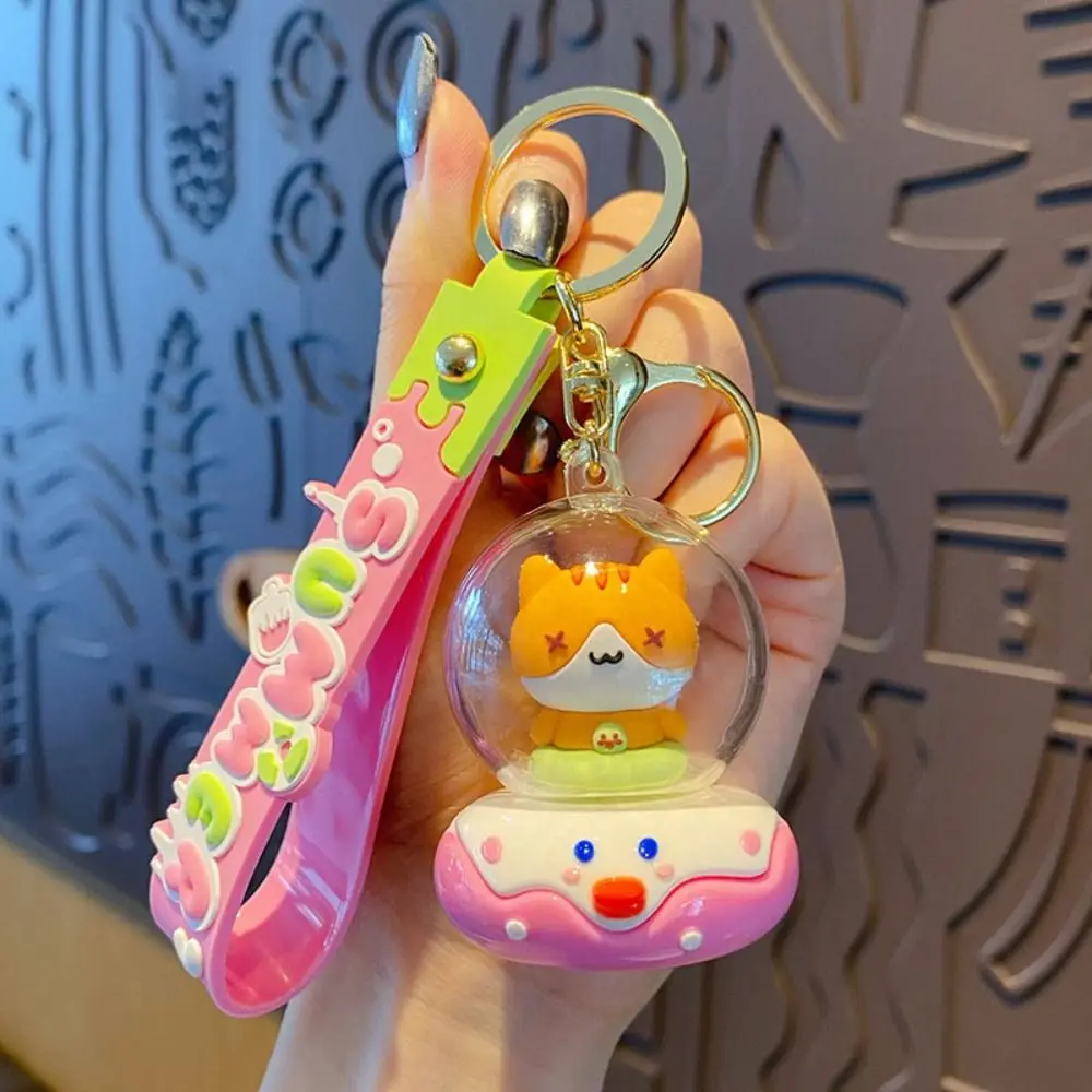 Креативный милый мультяшный брелок-пилот пончик кукла брелок с котом ПВХ Kawaii