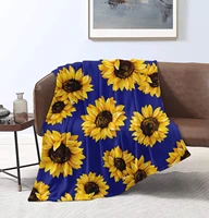 positive sunflower throw blanket super soft lightweight luxurious cozy warm fluffy plush for bed couch living room for adult