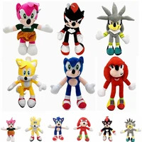 hedgehog mouse sonic plush doll childrens plush toy tarsnake animation peripheral toy cartoon doll ultrasonic mouse blue red