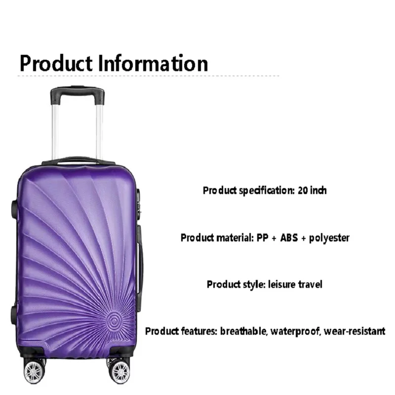 Niche Design Retro Package Corner Aluminum Frame 20 Inch Luggage Universal Wheel Boarding Password Box Travel Trolley Case