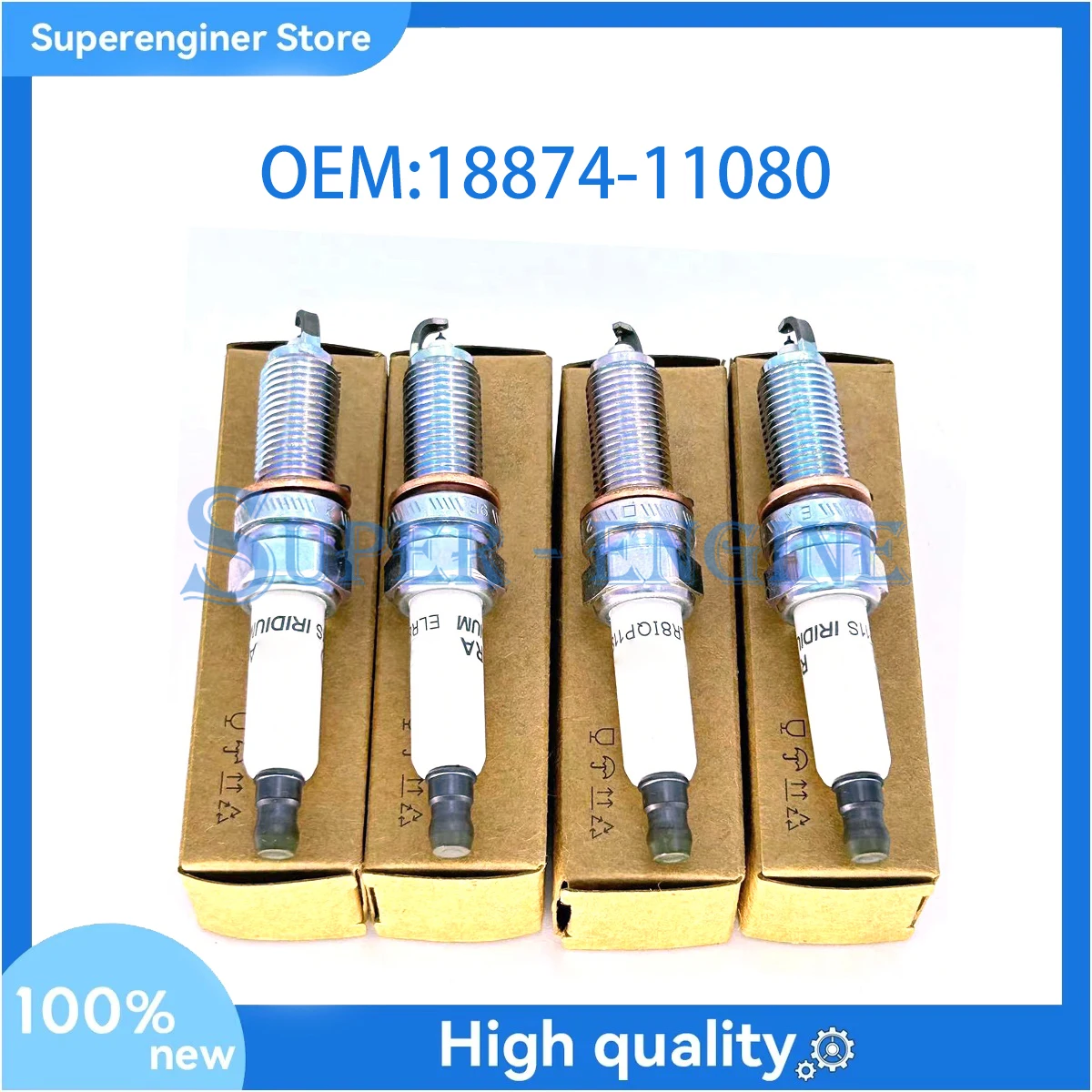 

4 шт. 18874-11080 свеча зажигания двигателя для Hyundai ix25 Elantra Kia KX3 19-21 1.5L 1887411080