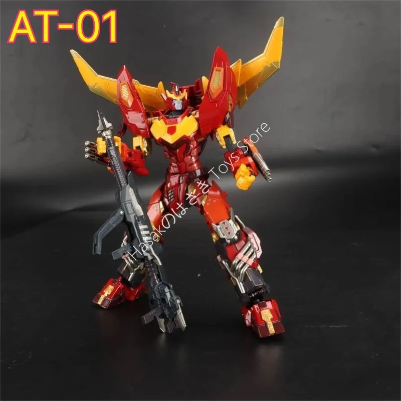 Фото В НАЛИЧИИ: Трансформируемая фигурка AT-01 AT01 Rodimus Prime Upgrade Version KO AMT01 из ПВХ. №1