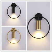 modern wall lamp ring interior wall light living room decor luxury nordic wall sconce lamp bedroom stair led lighting home decor