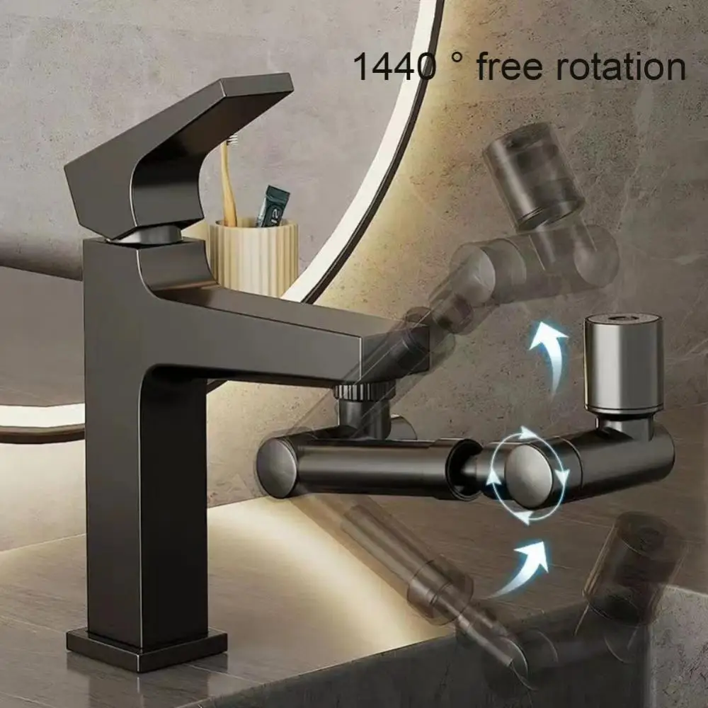 

Nozzle Bubbler 1080 Degree Lifting Splash Proof Basin Universal Faucet Extender Toilet Face Brushing Rotary Extension Bathroom