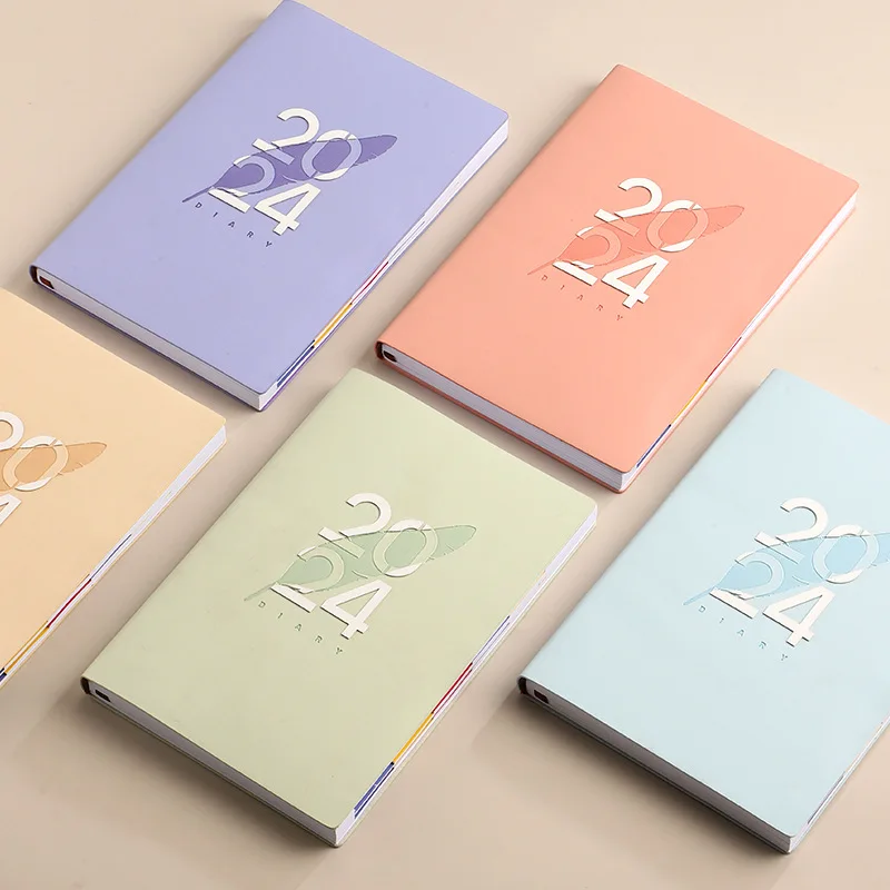 

2024 Notebook Kawaii Notepad Daily Weekly Monthly Planner Journal 2024 Agenda in Spanish Schedule Agenda Organizer Efficiency