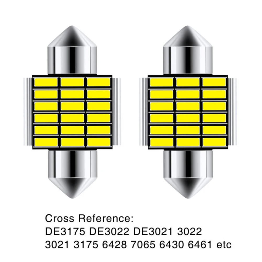 

31MM Festoon Light LED Reading Light White Light Car LED Reading Light Car LIGHT INTERIOR DOME MAP BULB 18 Led 2pcs