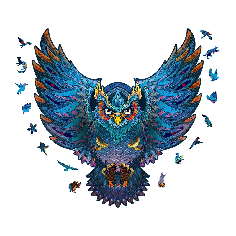 

Wing Eagle Wooden Puzzles A4 A3 A5 Animal Bird Style Colorful Alien Shaped Irregular Pieces 300 200 100 Diy Adults Kids Jigsaws