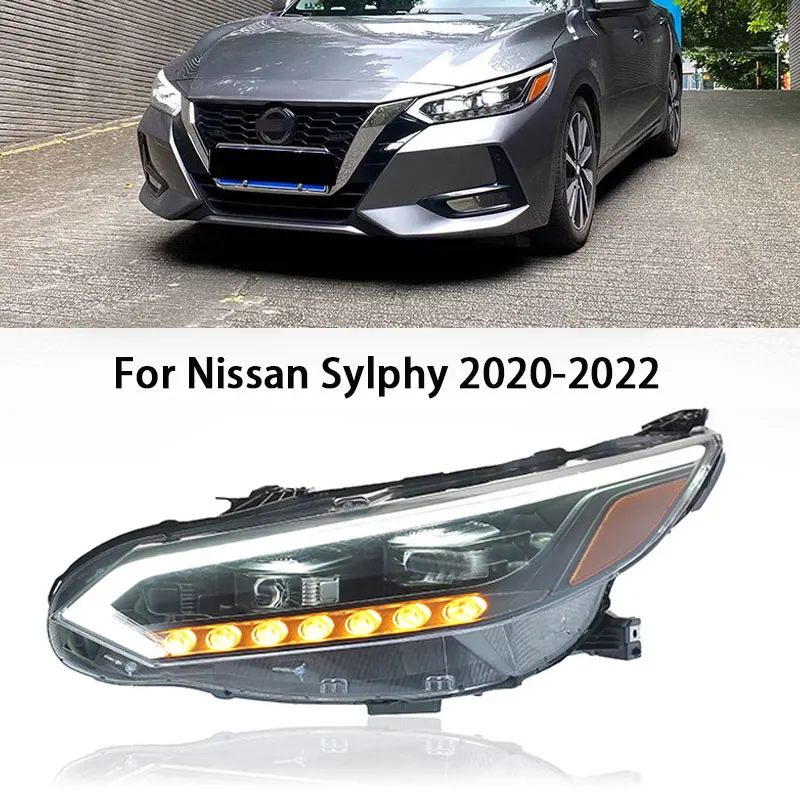 Автомобильные фары для Nissan Sylphy 2020-2022 американская версия дневные ходовые огни с 4