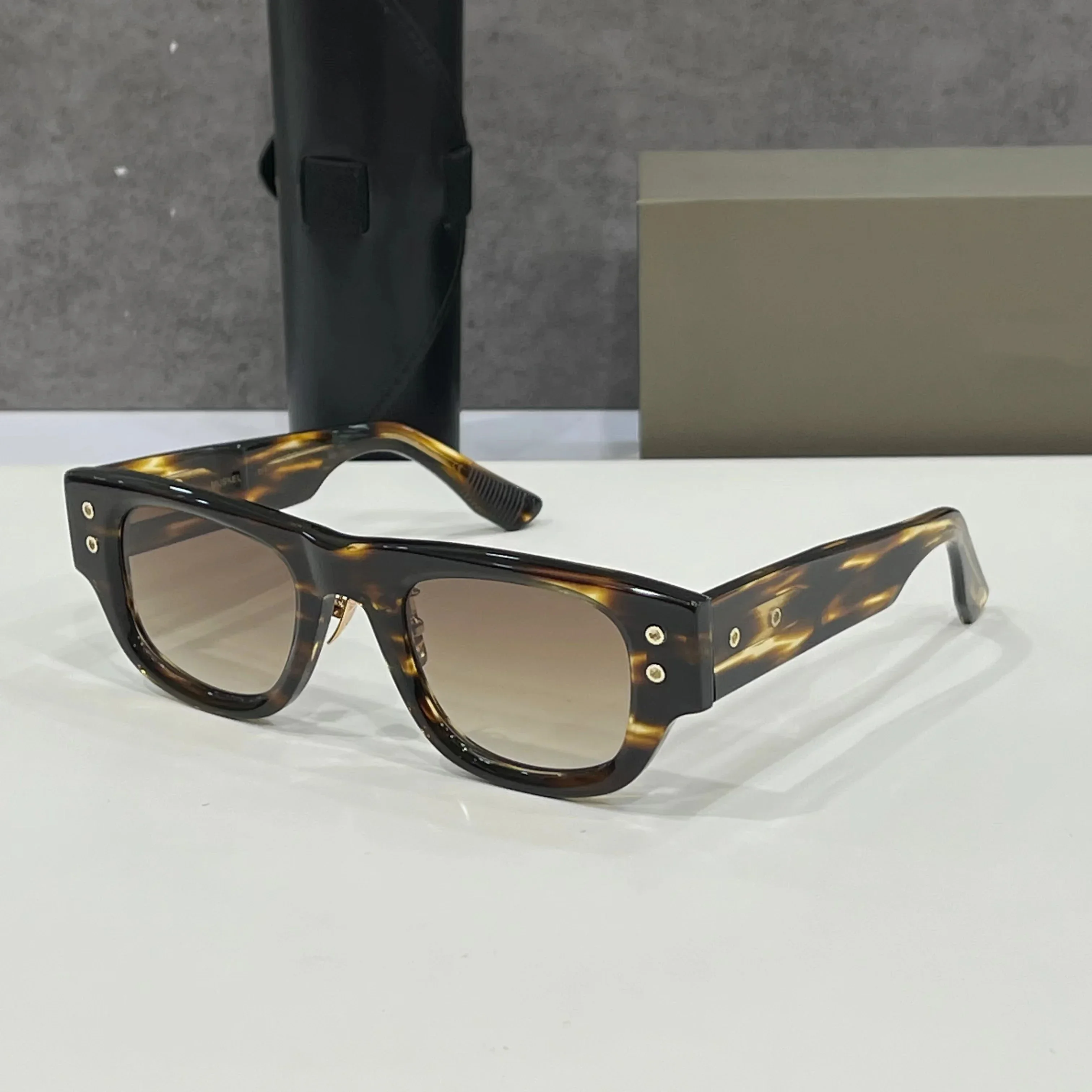 ADITA MUSKEL DT701 Топ Высококачественные солнцезащитные очки для мужчин Титановый