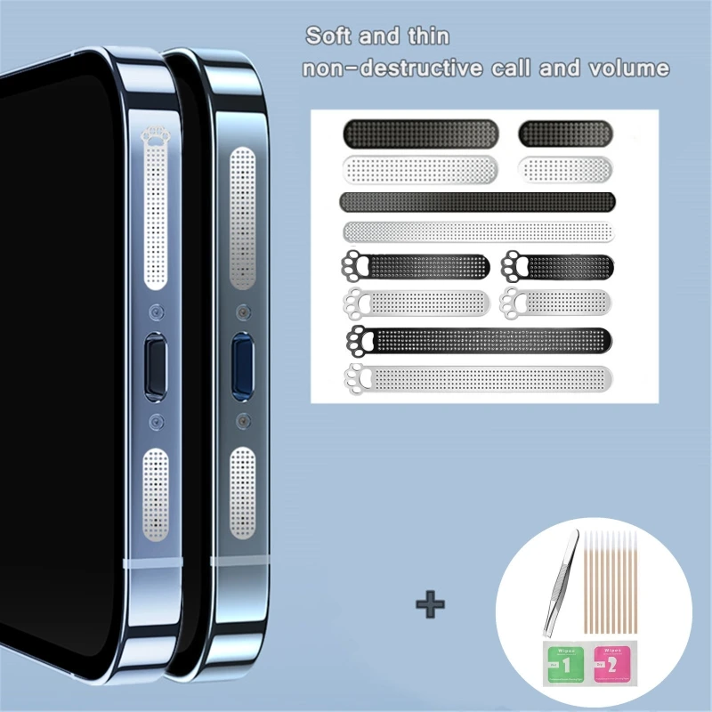 

8PCS /4PCS Dust Net Phone Accessories for apple phone 13 12 Pro Series