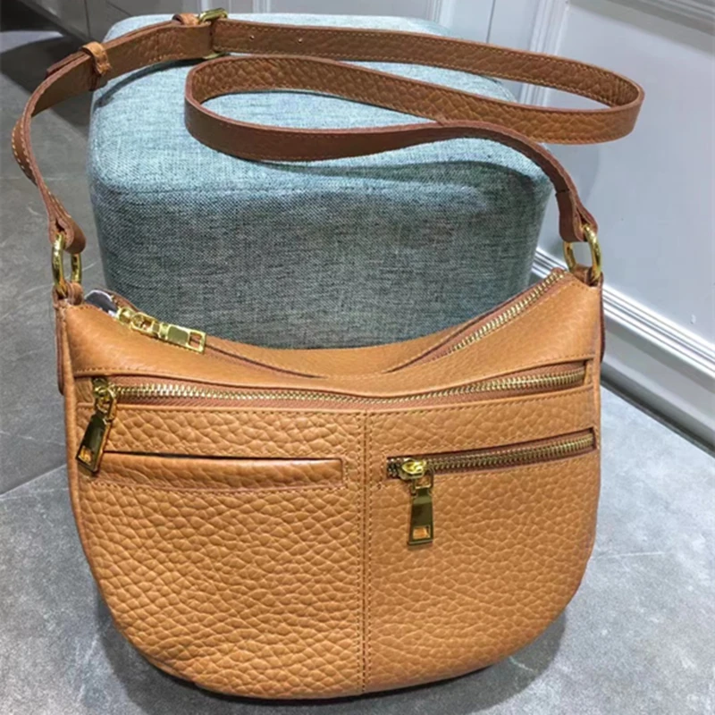 

Designer Leather Wallets Shoulder Bags Hobo Women's Handbags Genuine Leather Vintage Multi Pocket Travel Crossbody Satchels