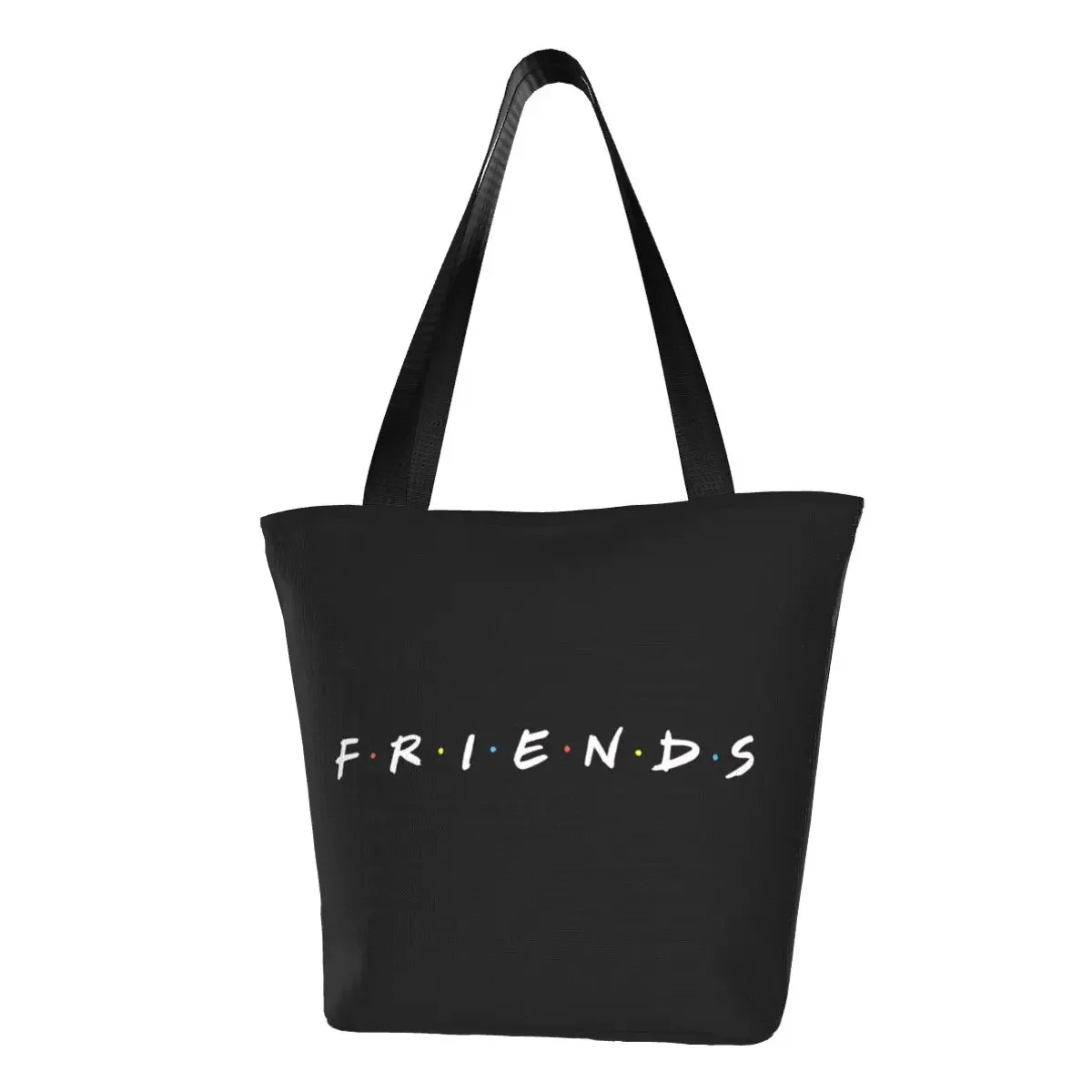 

Fashion Printing Friends Funny Quote Tote Shopping Bags Durable Canvas Shoulder Shopper TV Show Handbag