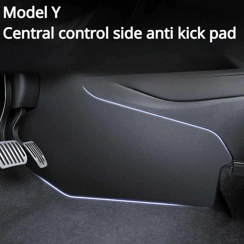 

For 2023 Tesla ModelY Center Control Two Sides of The Suede Anti-kick Pad Protection Angle Interior Modification Accessories