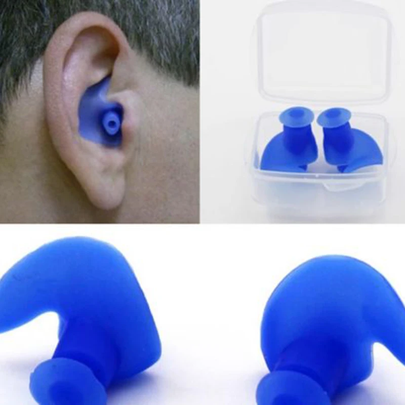 

1 Pair Ear Plugs Water Environmental Silicone Waterproof Dust-Proof Ear Protector Diving Soft Ear Buds Swimming Accessories