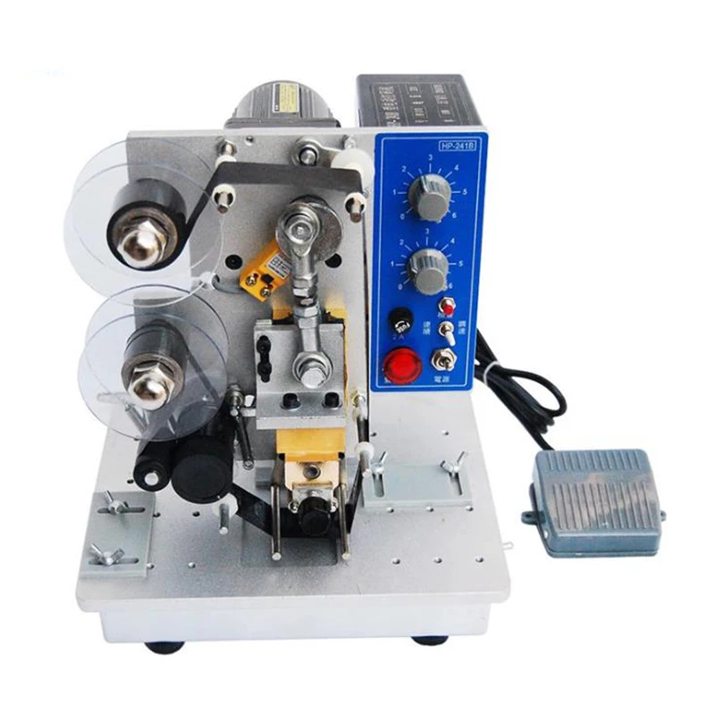 

Полуавтоматическая машина для маркировки 220 В, ленточная маркировка, дата кодирования символа, стандартная лента, дата кодирования, печатная машина 150 Вт