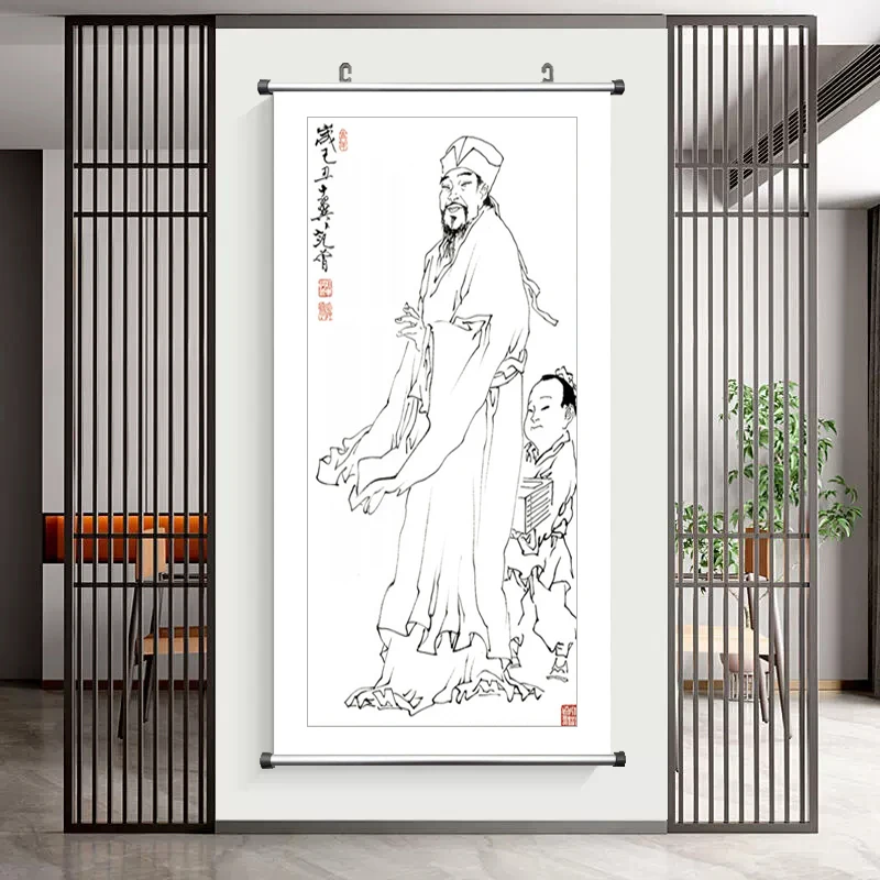 Новый китайский портрет художественные картины на холсте в японском стиле для
