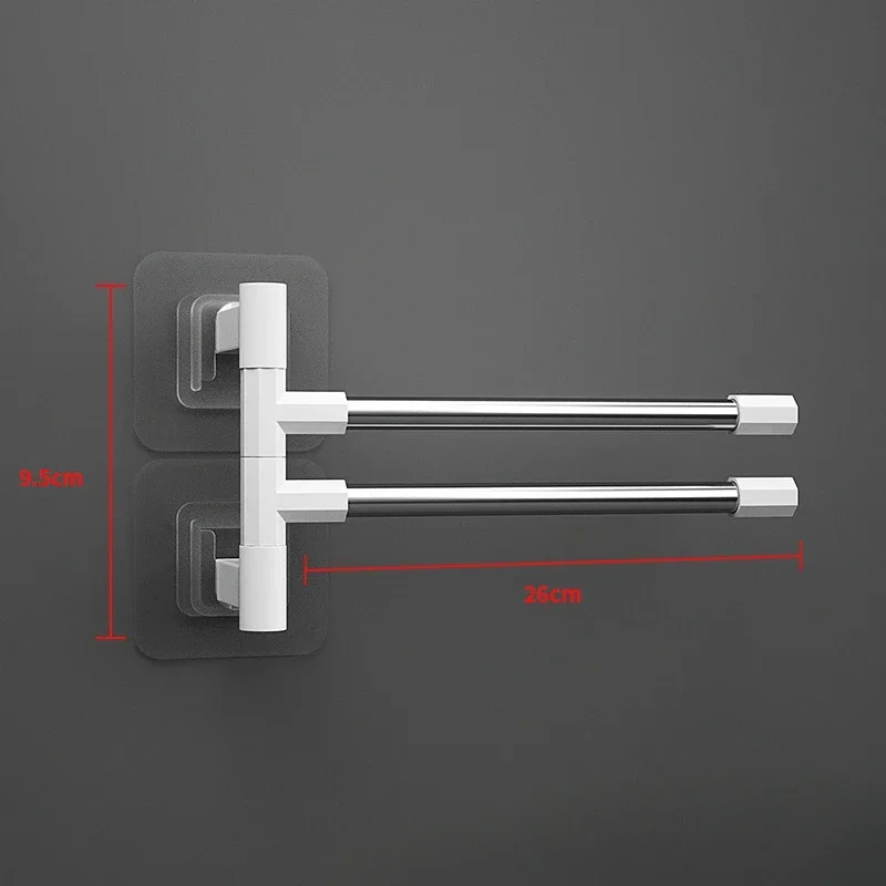 

Складная вешалка для полотенец из алюминия серебристого цвета