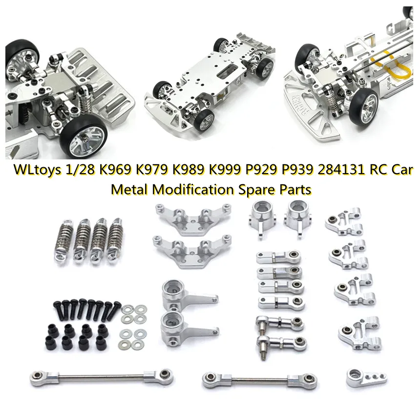 

Metal Upgrade Parts for WLtoys 284131 K969 K979 K989 K999 P929 P939 RC Car, Modified 10-piece Set, 5-color Aluminum Alloy