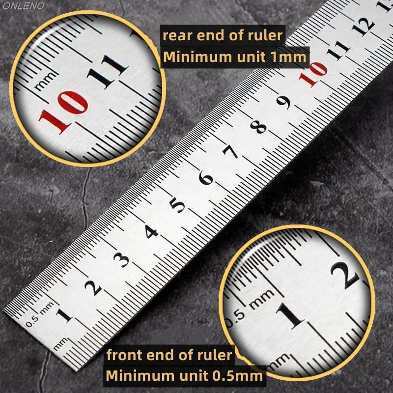 Линейка двусторонняя из нержавеющей стали 15/20/30/50 см |
