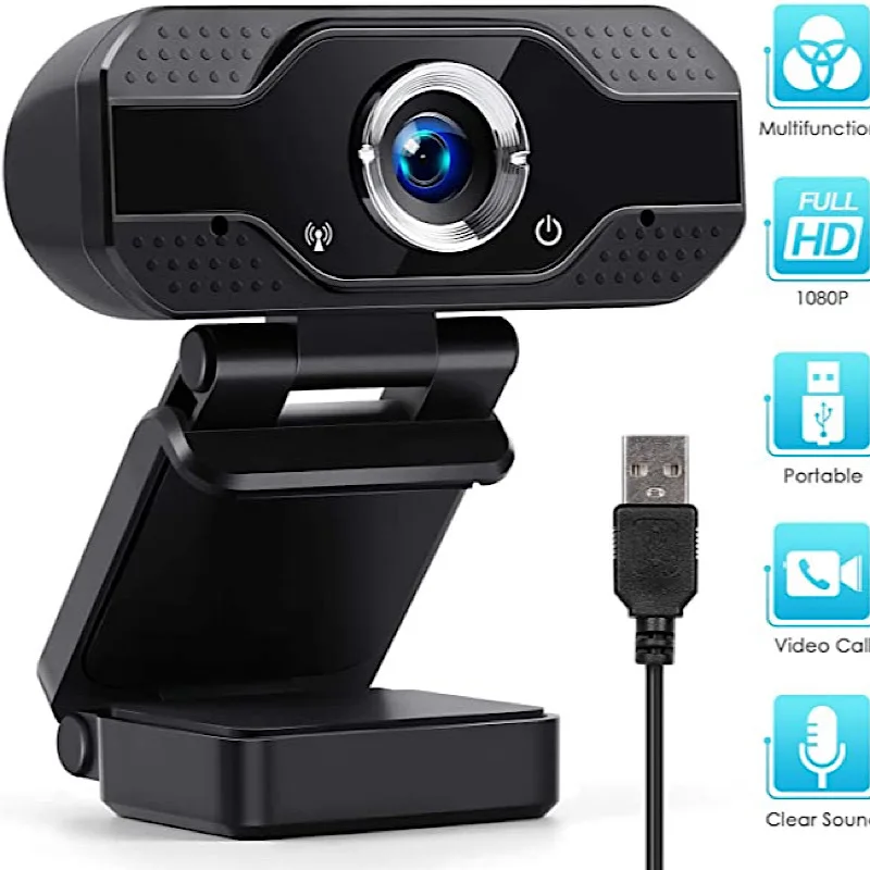 

HD 1080P Cam Webcam Computer PC Web USB Camera With Microphone Camera for Video Calling Conference Work