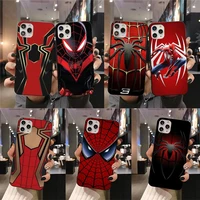 marvel hero spider man logo phone case for iphone 13 12 11 pro mini xs max 8 7 plus x se 2020 xr cover