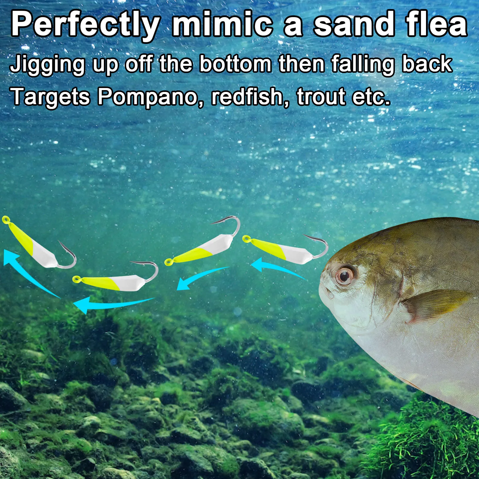 5 шт. рыболовные приманки 7 г 10 14