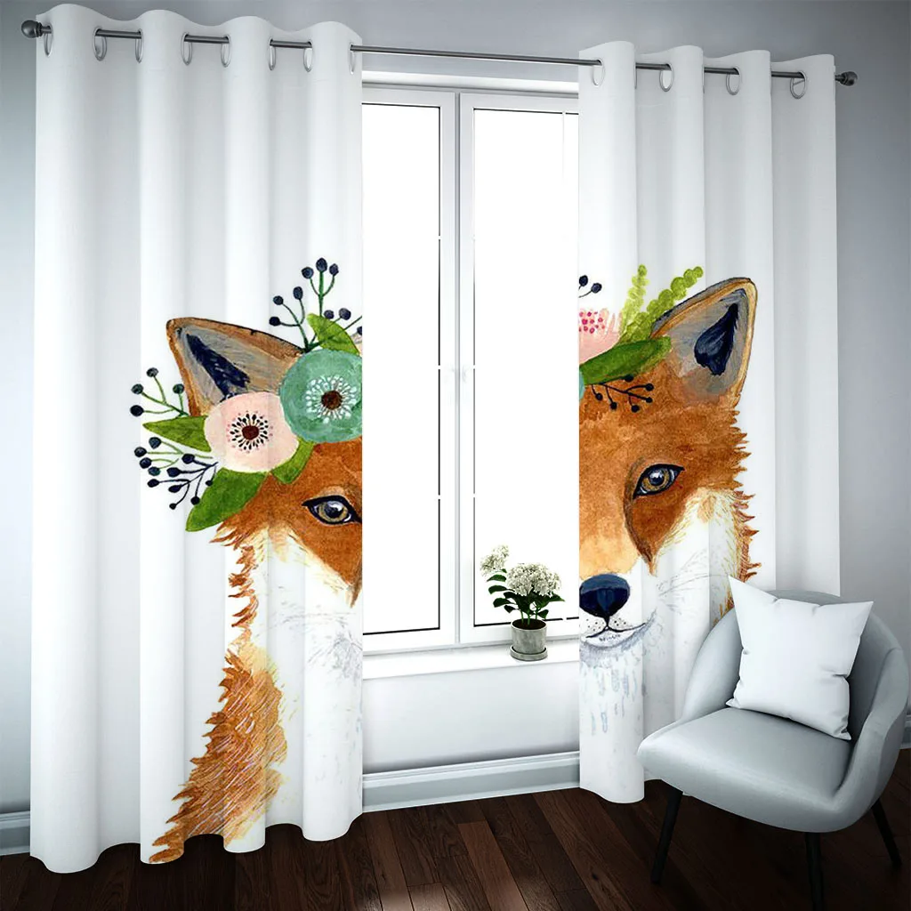 HUANZHUANG роскошное украшение для гостиной Красочные животные лиса 3D Дешевая