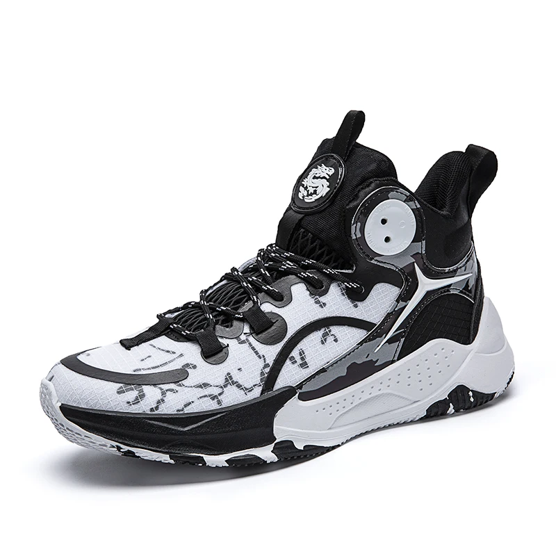 Men's Basketball Shoes Breathable Cushioning Non-Slip Wearable Sports Shoes Gym Training Athletic Basketball Sneakers for Women