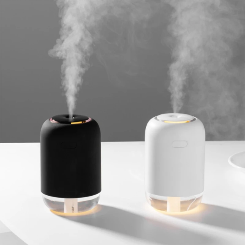 

New 200ML Ultrasonic Air Humidifier Aroma Essential Oil Diffuser For Home Car USB Rechargeable Fogger Mist Maker With LED Night